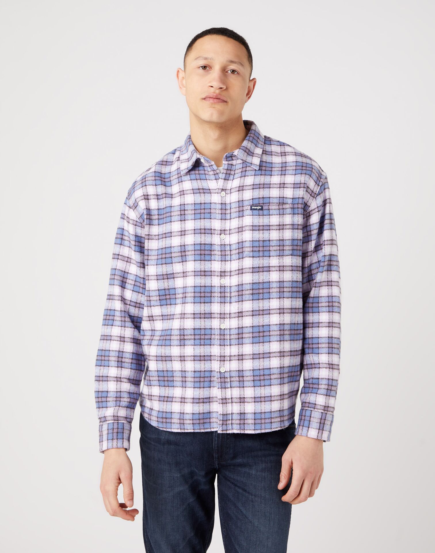 1 Pkt Shirt Stone Wash Blue - Image 1