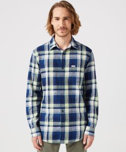 Ls 1 Pkt Shirt Yellow Indigo