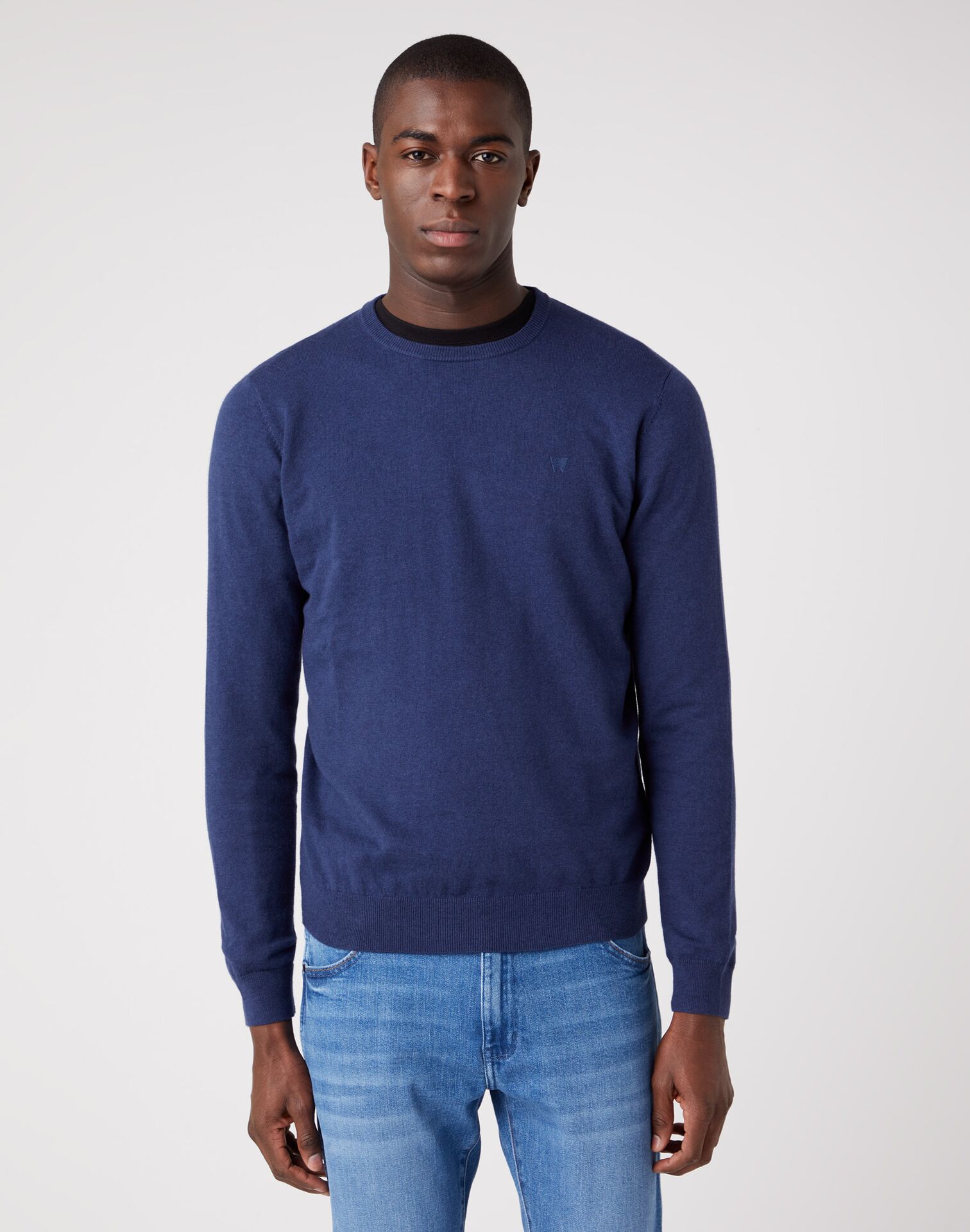 Wrangler Crewneck Knit Navy - Image 2
