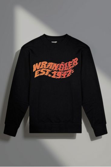 Wrangler Graphic Crew Black - Image 1