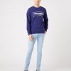 Wrangler Frame Logo Crew Blue Ribbon - Thumbnail Image 2