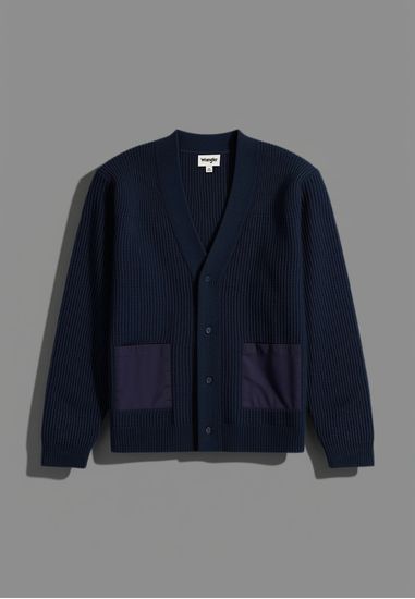 Wrangler Cardigan Navy - Image 1