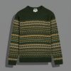 Wrangler Fairisle Sweater Verdant Green - Thumbnail Image 1
