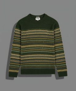 Wrangler Fairisle Sweater Verdant Green
