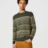 Wrangler Fairisle Sweater Verdant Green - Thumbnail Image 2