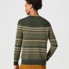 Wrangler Fairisle Sweater Verdant Green - Thumbnail Image 3
