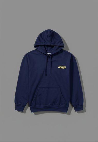 Wrangler Hoodie Navy - Image 1