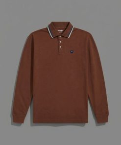 Wrangler LS POLO SHIRT MAHOGANY