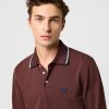 Wrangler LS POLO SHIRT MAHOGANY - Thumbnail Image 2