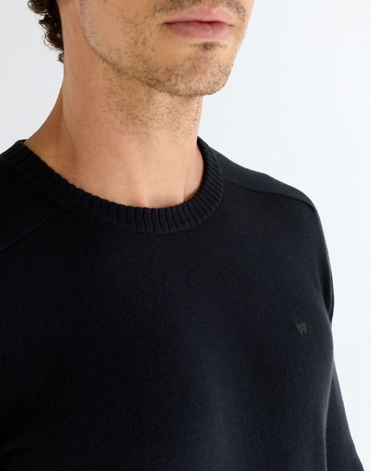 Wrangler KNIT SWEATER BLACK - Image 2