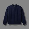 Wrangler CABLE KNIT SWEATER DENIM HEATHER - Thumbnail Image 1