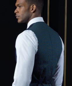 Alternative view of Single breasted waistcoat with lapel collar