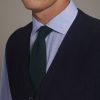 V neck wool blend knitted classic vest - Thumbnail Image 2