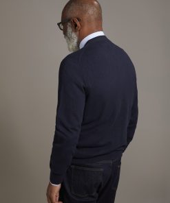 Alternative view of V neck wool blend cardigan
