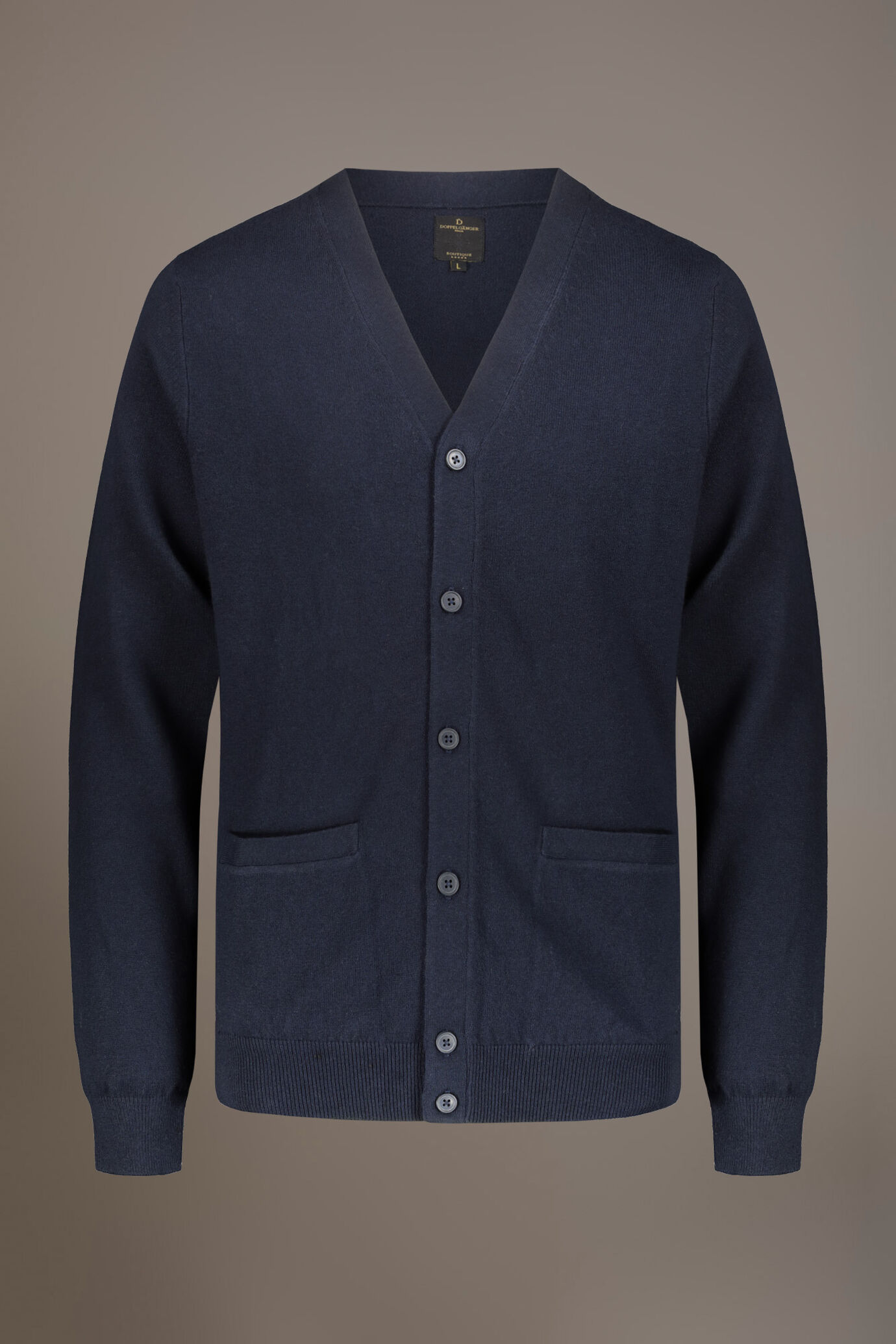 V neck wool blend cardigan - Image 3
