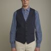 Mens classic vest in flamed fabric regular fit - Thumbnail Image 2