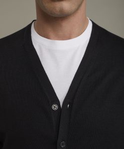 Alternative view of Men's sweater V collar 100% cotton regular fit