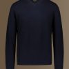 V Neck Sweater Dk Blue Mb2002Sv - Thumbnail Image 3