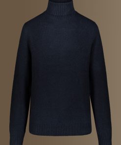 Alternative view of Doppelganger Turtle Neck Sweater Blue 33Mf2507Dv