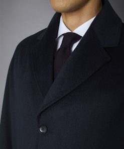 Alternative view of Men's classic single-breasted wool blend coat