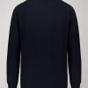 Round Neck Sweater - Raglan Dk Blue 38Mf2501Gru - Thumbnail Image 2