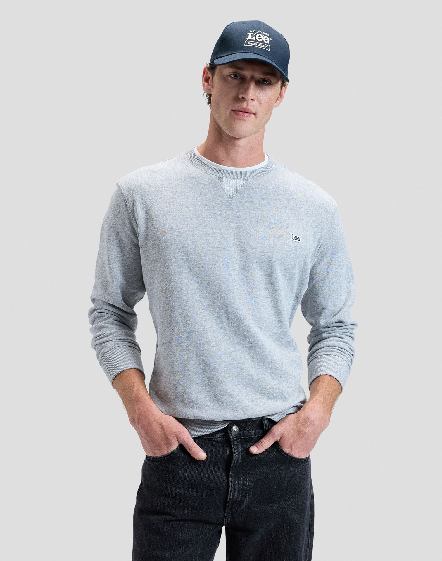 Lee PATCH CREW SWS GREY MELE - Image 2