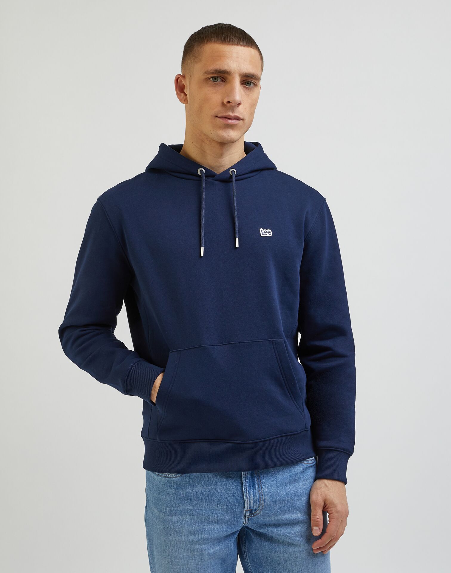 Lee Plain Hoodie Emperor Navy - Image 2
