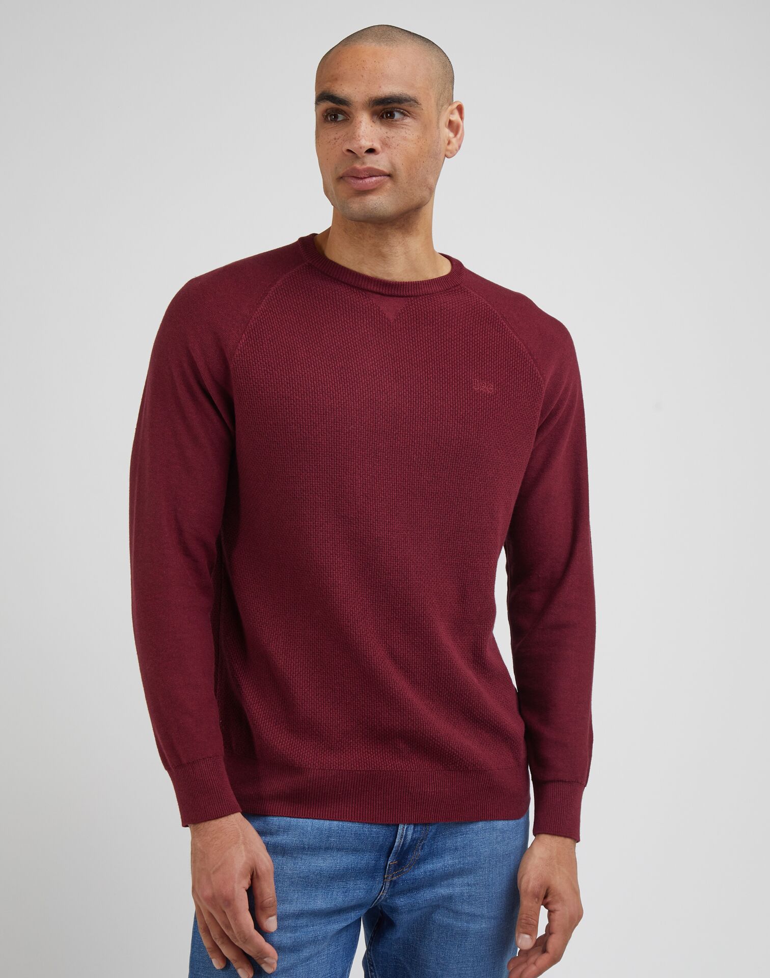 Lee Raglan Crew Knit Port - Image 2