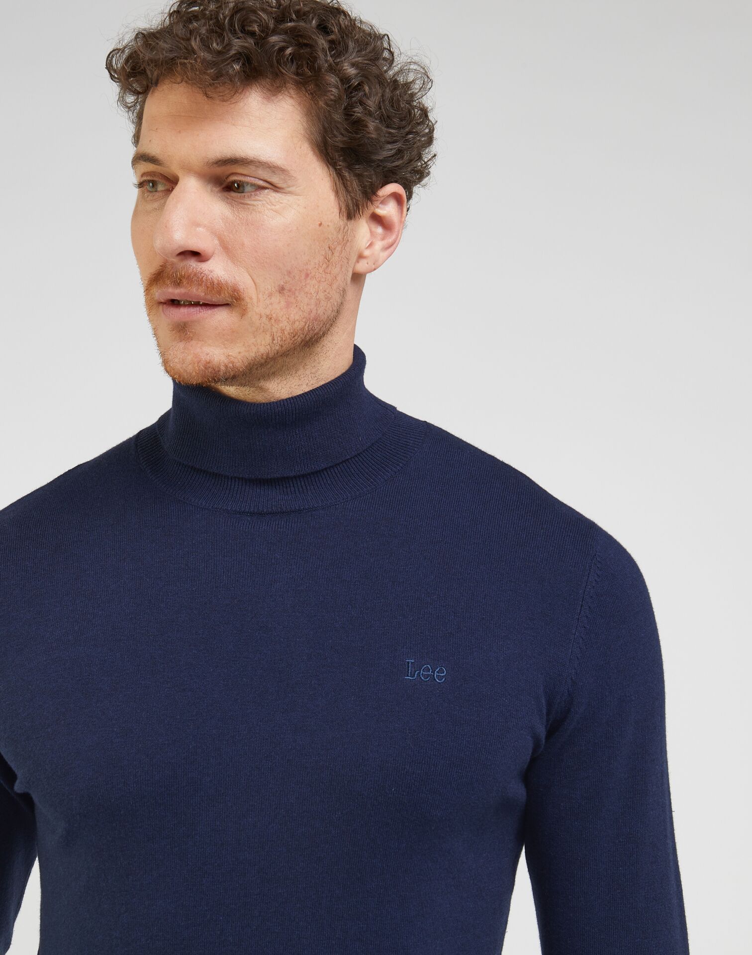 Lee High Neck Knit Sky Captain - Image 1