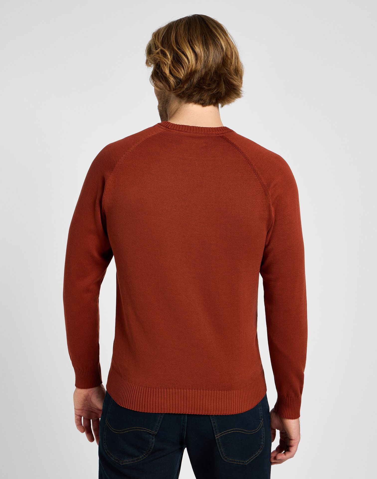Lee Clean Raglan Sweater Sweet Maple - Image 3