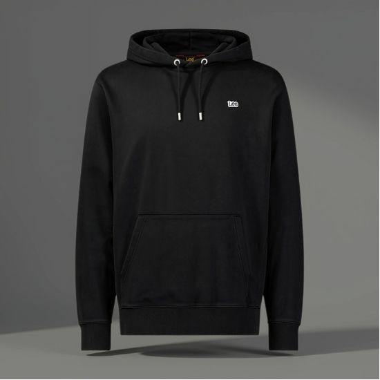 Lee Plain Hoodie Unionall Blk - Image 1