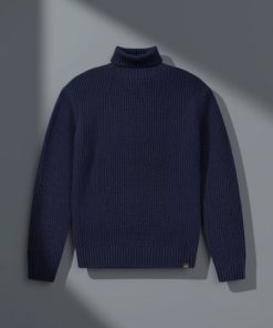 Lee HEAVY TURTLE NECK RIVET NAVY
