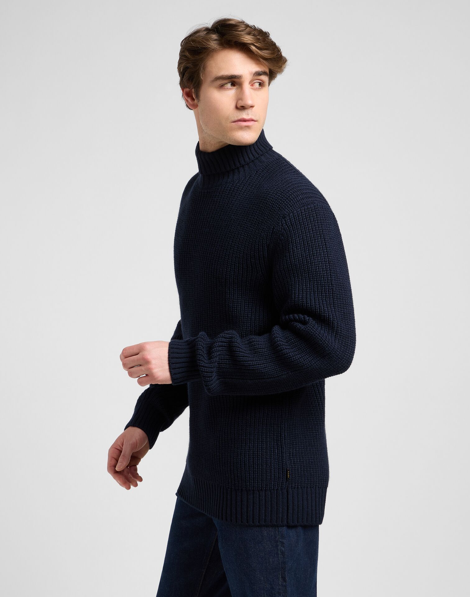 Lee HEAVY TURTLE NECK RIVET NAVY - Image 3