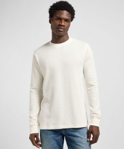 Lee LS WAFFLE TEE ECRU