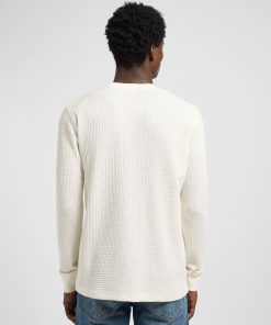 Alternative view of Lee LS WAFFLE TEE ECRU