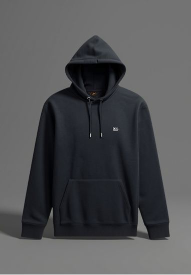 Lee PLAIN HOODIE WASHED BLACK - Image 1