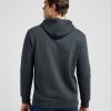 Lee PLAIN HOODIE WASHED BLACK - Thumbnail Image 3