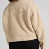 Lee Cropped Sherpa Jacket Ecru - Thumbnail Image 4
