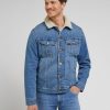 Lee Sherpa Jacket True Blue - Thumbnail Image 4