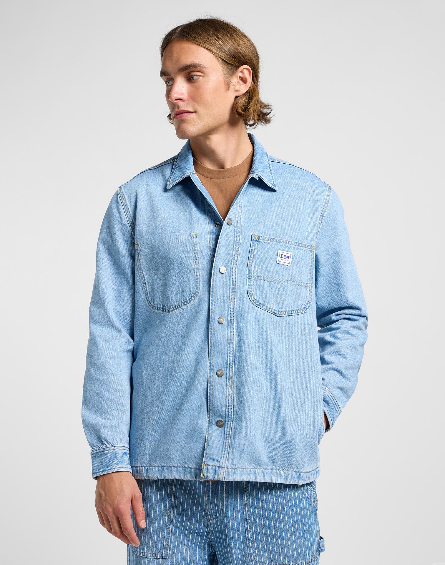 Rlx Workwear Overshirt Skyline Wash - Image 3