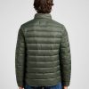 Lee Stand Collar Puffer Olive Gray - Thumbnail Image 2