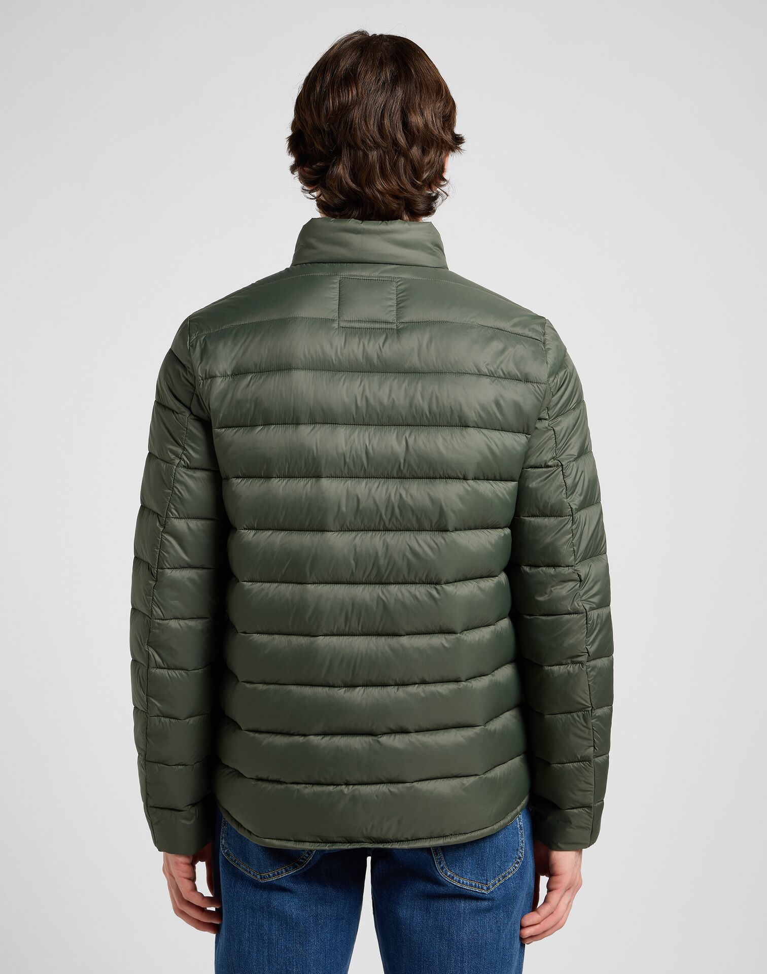 Lee Stand Collar Puffer Olive Gray - Image 2