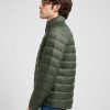 Lee Stand Collar Puffer Olive Gray - Thumbnail Image 3