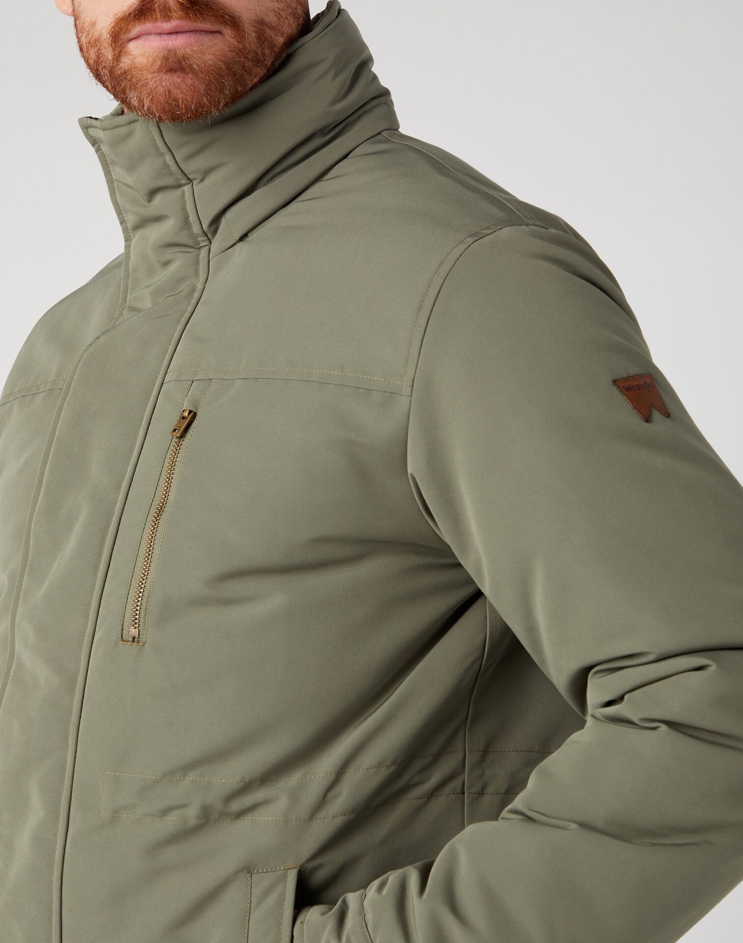 Wrangler Bodyguard Jacket Dusty Oli - Image 2