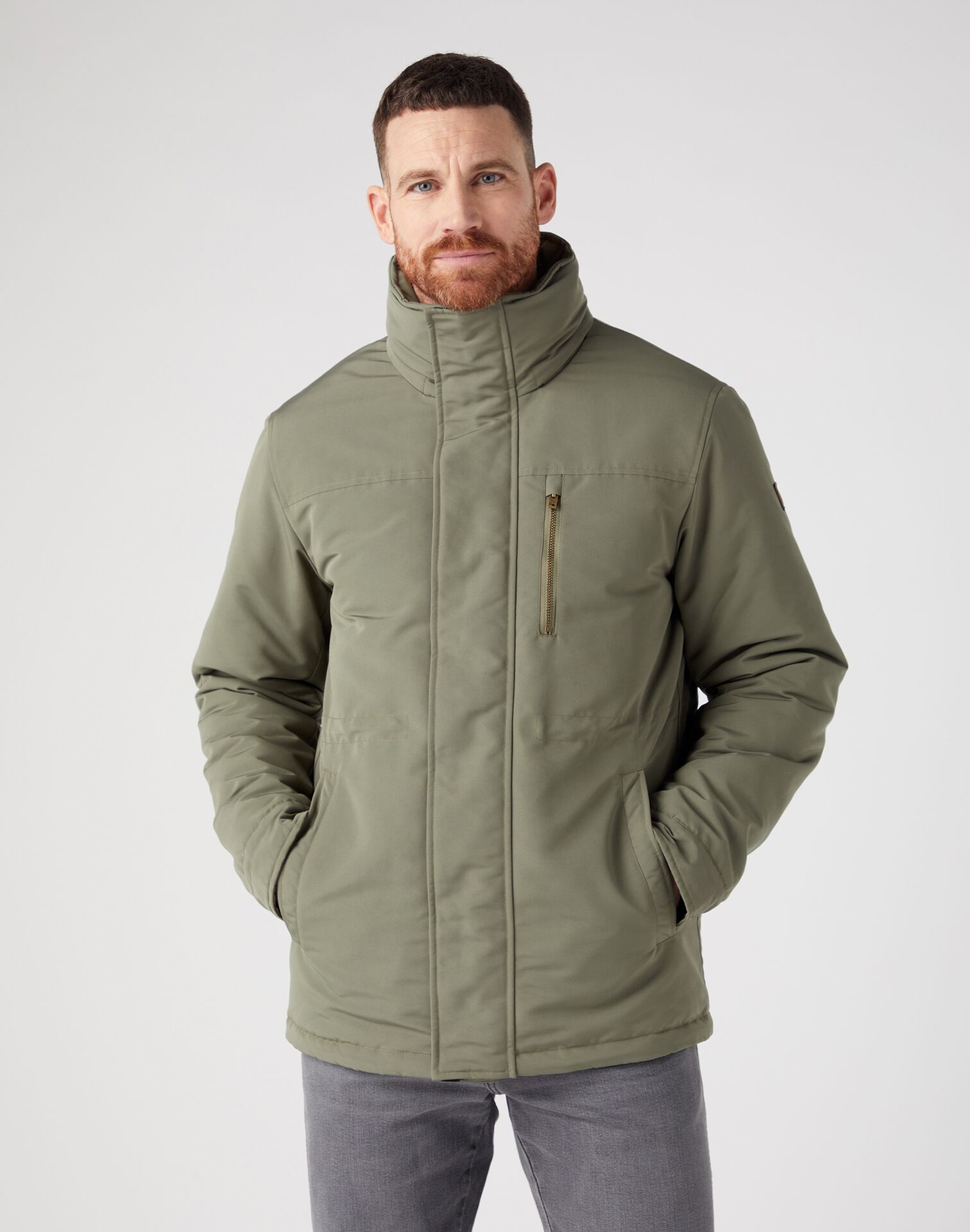 Wrangler Bodyguard Jacket Dusty Oli - Image 3