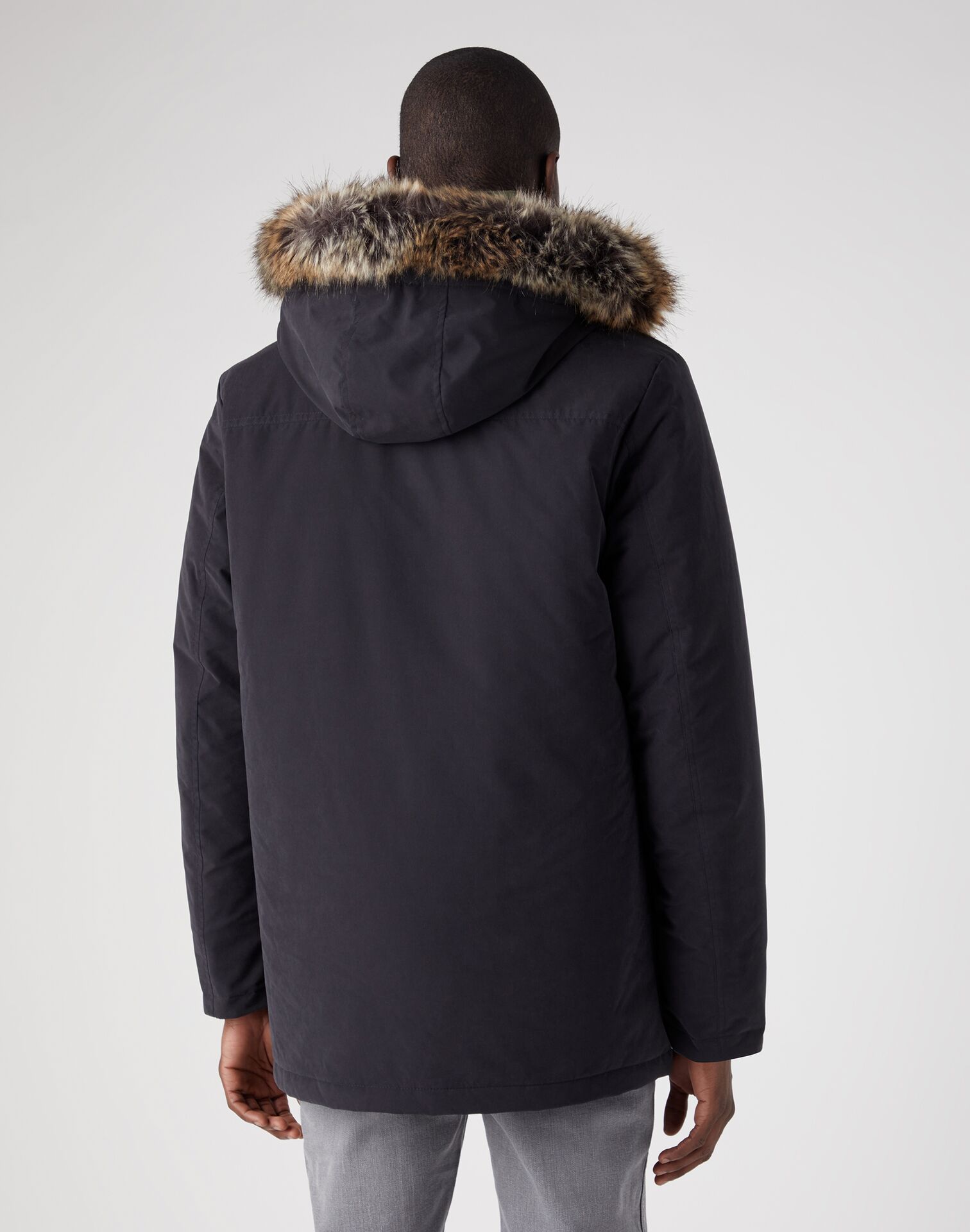 Wrangler 2 In 1 Parka Jacket Black - Image 4