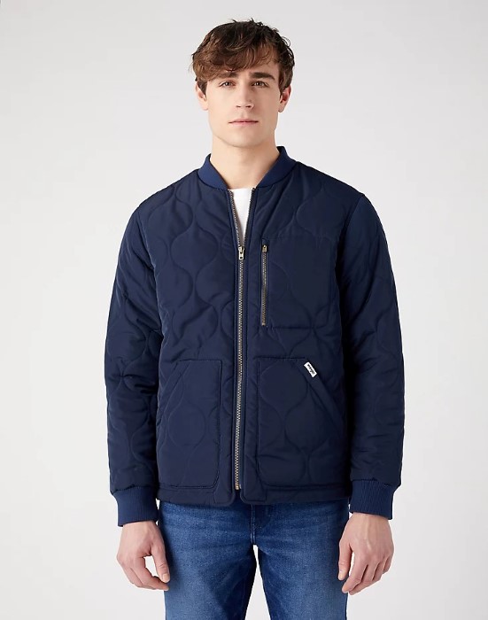 Wrangler Padded Jacket Navy - Image 1