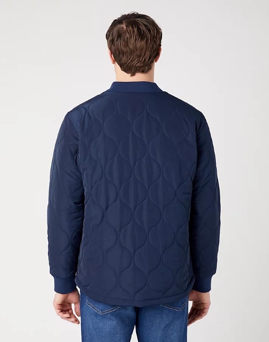 Wrangler Padded Jacket Navy - Image 2