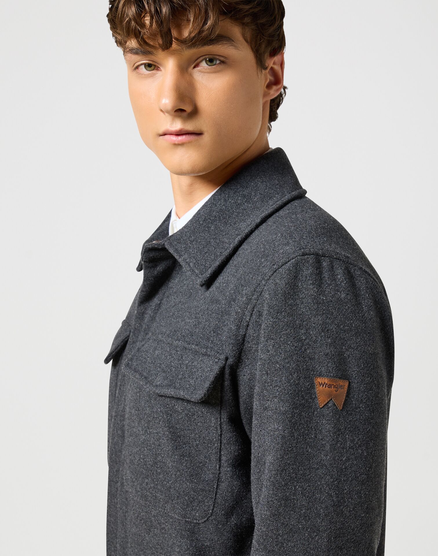 Wrangler Transitional Jacket Charcoal Heather - Image 2