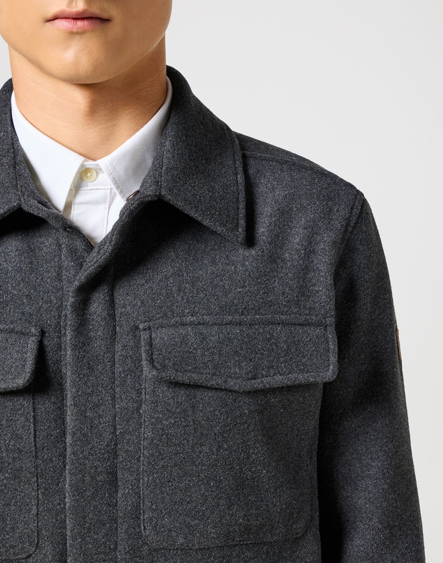 Wrangler Transitional Jacket Charcoal Heather - Image 3